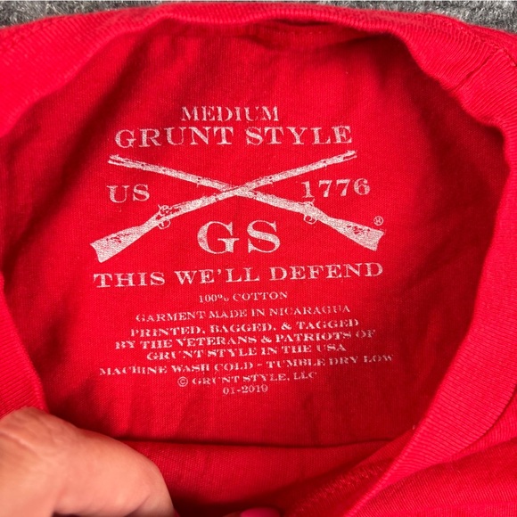 GRUNT STYLE Women’s Red Short Sleeve Heart Ammo “Be Mine” size: Medium - Picture 8 of 8